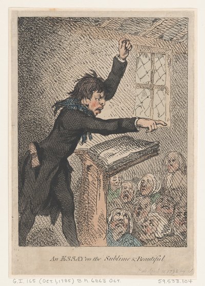 An Essay on the Sublime & Beautiful by Thomas Rowlandson