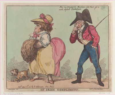 An Irish Compliment, April 30, 1800 by Thomas Rowlandson