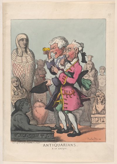 Antiquarians à la Greque, July 14, 1805 by Thomas Rowlandson