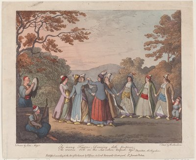 As Many Figures, Dancing Doth Propose, As Waves Roll on the Sea, When Tempest Tossed, July 31, 1804 by Thomas Rowlandson
