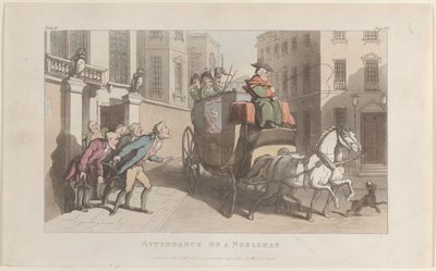 Attendance on a Nobleman, from The Vicar of Wakefield by Thomas Rowlandson