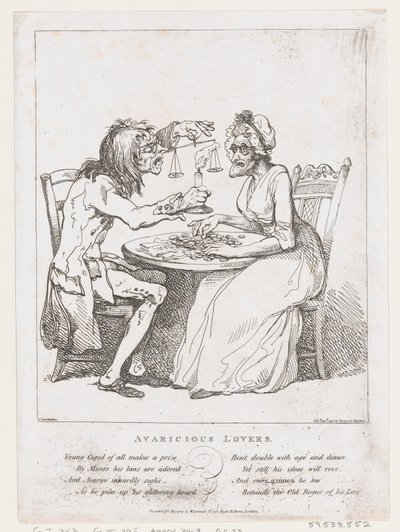 Avaricious Lovers by Thomas Rowlandson