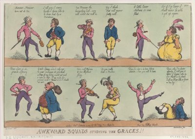 Awkward Squads Studying the Graces!! by Thomas Rowlandson