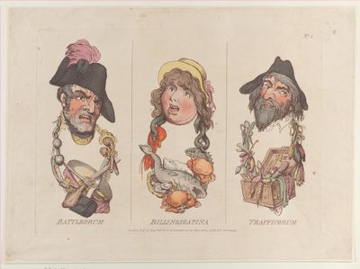 Battleorum, Billingsgatina, Trafficorum by Thomas Rowlandson