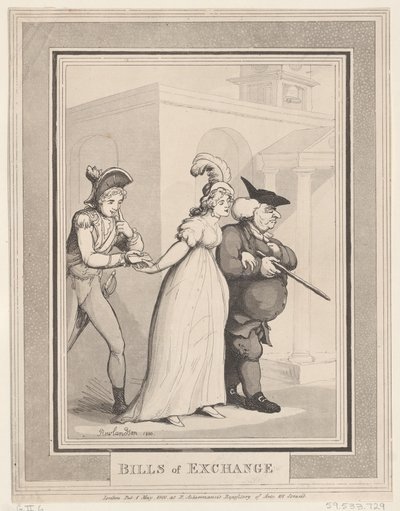 Bills of Exchange, May 1, 1800 by Thomas Rowlandson