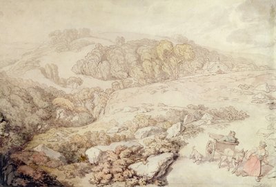 Bodmin Moor, North Cornwall, c.1825 by Thomas Rowlandson