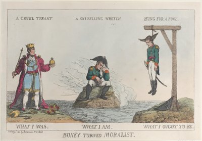 Boney Turned Moralist by Thomas Rowlandson