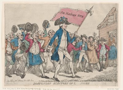 Bostonian Electors of L-Shire, 1790 by Thomas Rowlandson
