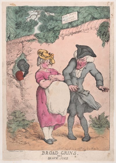 Broad Grins, or a Black Joke by Thomas Rowlandson