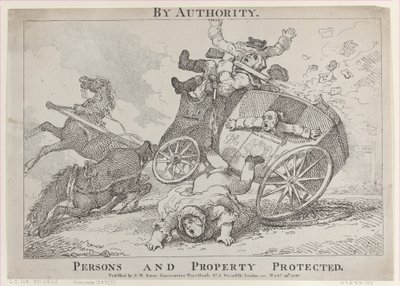 By Authority. Persons and Property Protected, November 24, 1785 by Thomas Rowlandson