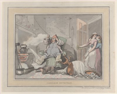 Careless Attention by Thomas Rowlandson
