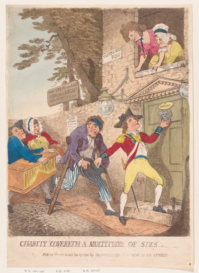 Charity Covereth a Multitude of Sins by Thomas Rowlandson