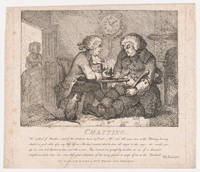 Chatting Picturesque Beauties of Boswell, Part the First, May 30, 1786 by Thomas Rowlandson
