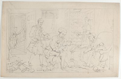 Childhood: The First Tutor, from The Dance of Life, September 1, 1817 by Thomas Rowlandson