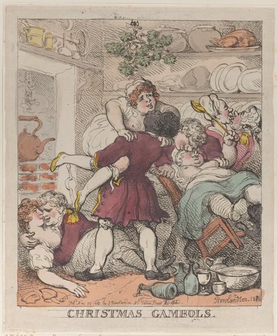 Christmas Gambols by Thomas Rowlandson