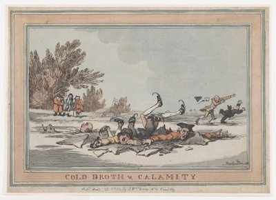 Cold Broth & Calamity, January 26, 1792 by Thomas Rowlandson