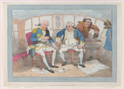 Commanders Engaged at Sea, reissued July 1, 1802 by Thomas Rowlandson