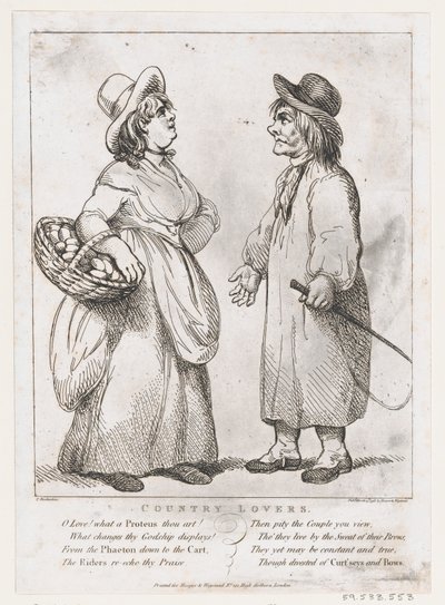 Country Lovers by Thomas Rowlandson