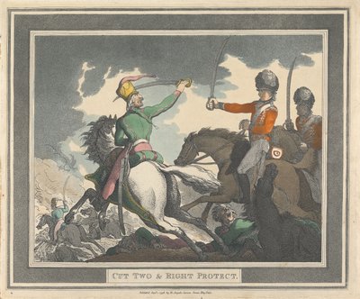 Cut Two and Right Protect by Thomas Rowlandson