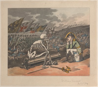 Death and Bonaparte, The Two Kings of Terror by Thomas Rowlandson