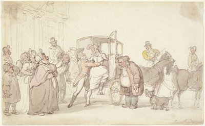 Departure Scene by Thomas Rowlandson