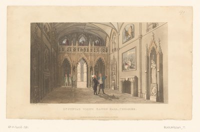 Doctor Syntax Visits Eaton Hall in Cheshire by Thomas Rowlandson