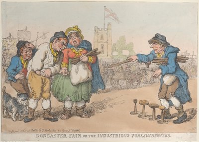 Doncaster Fair or the Industrious Yorkshirebites, 1808-18 by Thomas Rowlandson
