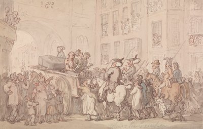 Dr. Syntax Attends the Execution by Thomas Rowlandson