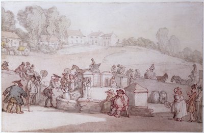 Dr Syntax at Harrogate Spa by Thomas Rowlandson