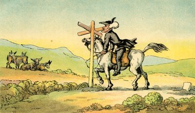 Dr Syntax Losing His Way by Thomas Rowlandson
