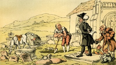 Dr Syntax Meditating on the Tombstones by Thomas Rowlandson