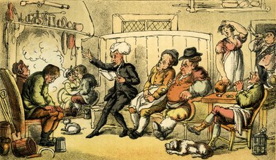 Dr Syntax Reading His Tour by Thomas Rowlandson