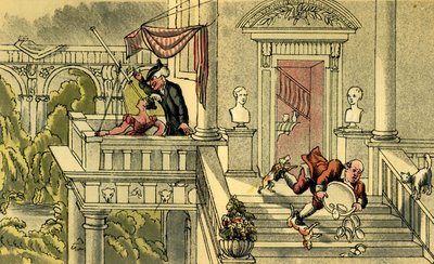 Dr Syntax Star-Gazing by Thomas Rowlandson