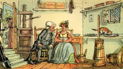 Dr Syntax with the Dairy Maid by Thomas Rowlandson