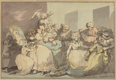 Dressing for a Birthday by Thomas Rowlandson