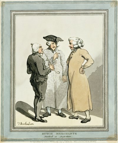 Dutch Merchants by Thomas Rowlandson