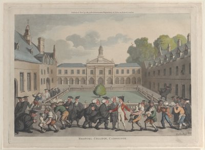 Emanuel College, Cambridge, October 31, 1811 by Thomas Rowlandson