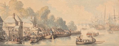 Embarkation at Southampton, June 20th 1794 by Thomas Rowlandson