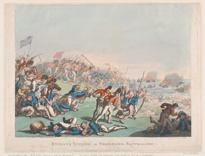 England Invaded or Frenchmen Naturalized, 1803 by Thomas Rowlandson