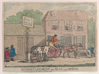 Entertainment for Man and Horse, October 25, 1788 by Thomas Rowlandson