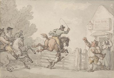 Evading the Toll by Thomas Rowlandson