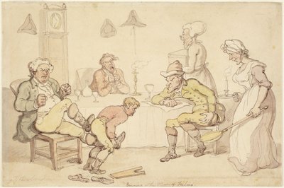 Evening or The Man of Feeling by Thomas Rowlandson