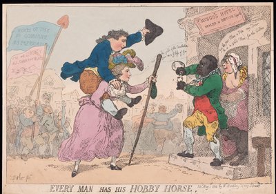 Every Man has his Hobby Horse, pub. 1784 by Thomas Rowlandson