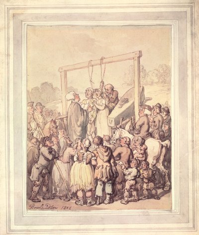 Execution at Tyburn, 1803 by Thomas Rowlandson