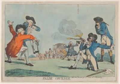 False Courage, November 22, 1788 by Thomas Rowlandson