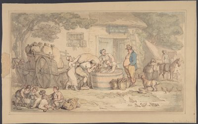 Farming Scene by Thomas Rowlandson
