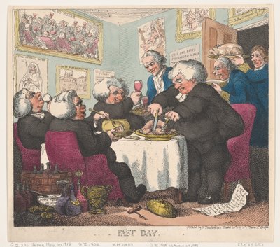 Fast Day, March 20, 1799 by Thomas Rowlandson