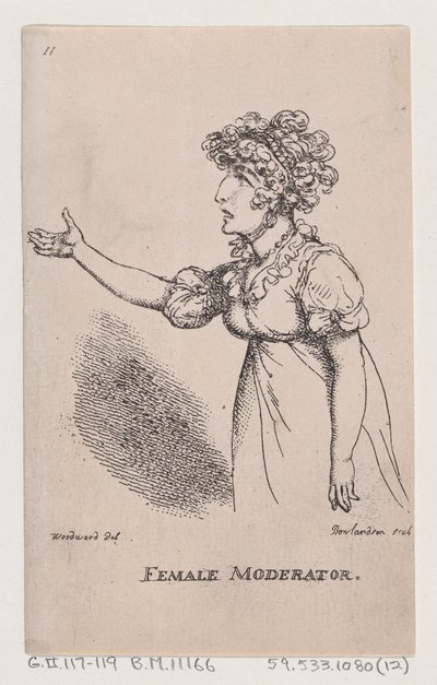 Female Moderator by Thomas Rowlandson