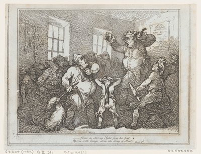 Fierce as Staring Ajax from this Seat by Thomas Rowlandson