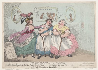 For The Benefit of The Champion, May 20, 1784 by Thomas Rowlandson